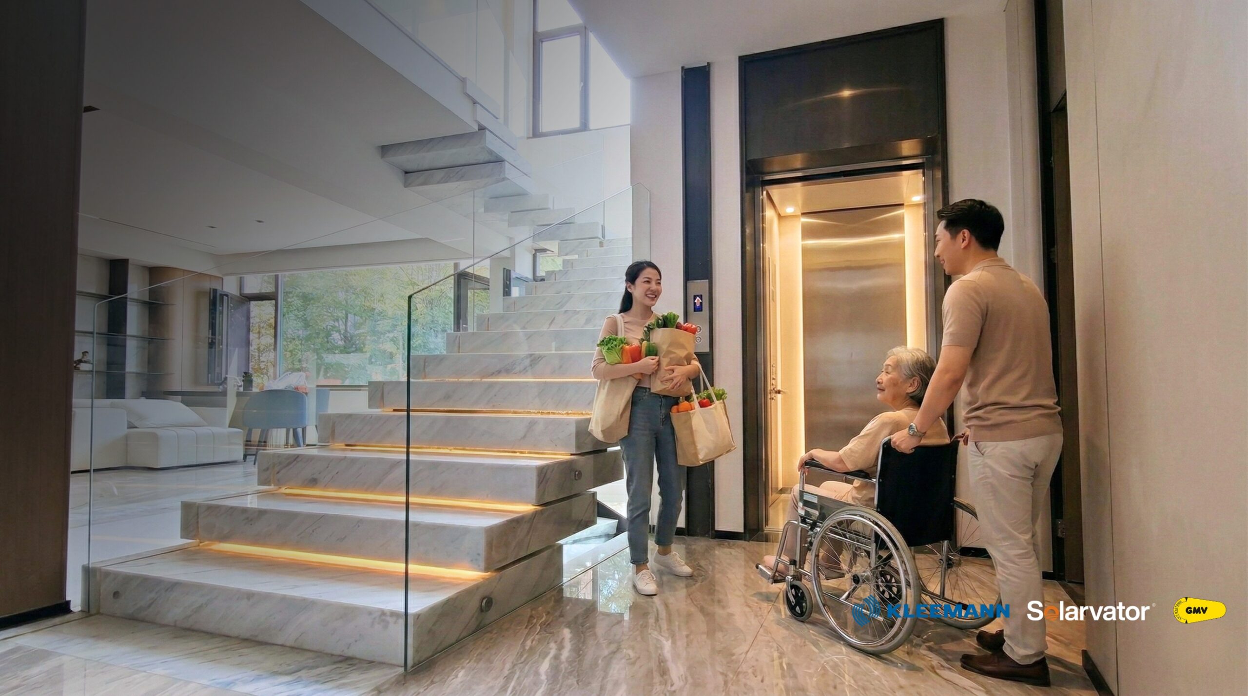 home lift rumah ramah kursi roda 3 lantai mewah aman