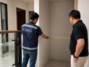 ukuran kabin, shaft dan cut out lift rumah
