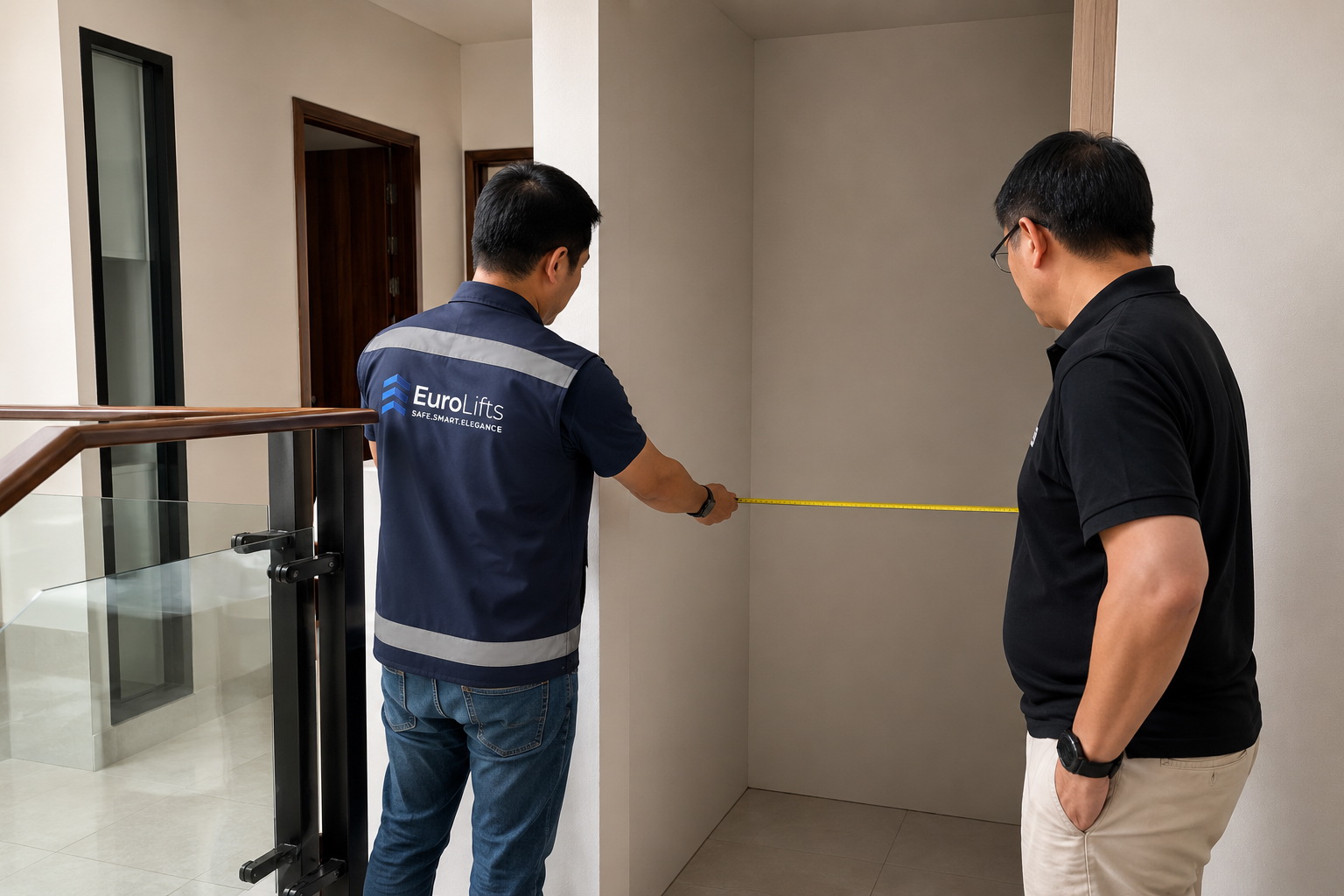 ukuran kabin, shaft dan cut out lift rumah
